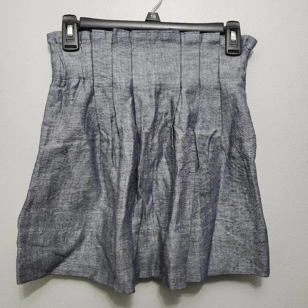 XXI women's mini skirt size XS gray linen blend
